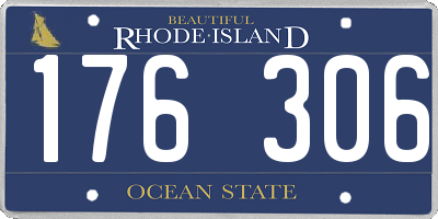 RI license plate 176306