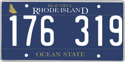 RI license plate 176319