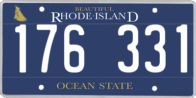 RI license plate 176331
