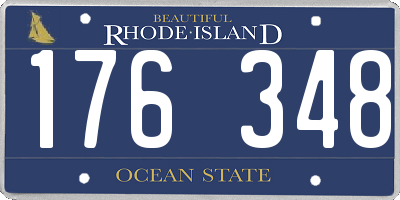 RI license plate 176348