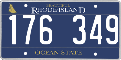 RI license plate 176349