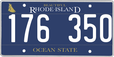 RI license plate 176350