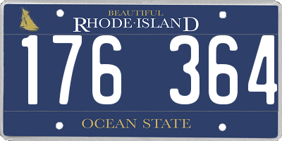 RI license plate 176364
