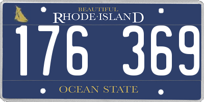 RI license plate 176369