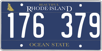 RI license plate 176379