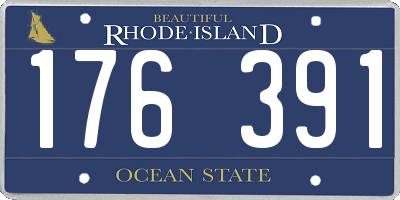 RI license plate 176391