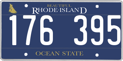 RI license plate 176395