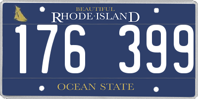 RI license plate 176399