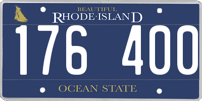 RI license plate 176400