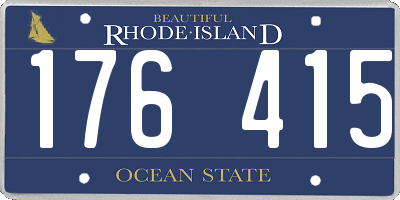 RI license plate 176415
