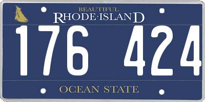 RI license plate 176424