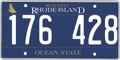 RI license plate 176428