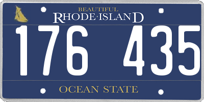 RI license plate 176435