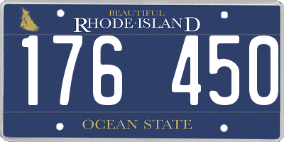 RI license plate 176450