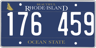 RI license plate 176459