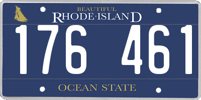 RI license plate 176461