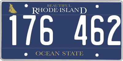 RI license plate 176462
