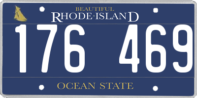 RI license plate 176469