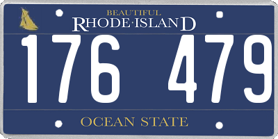 RI license plate 176479