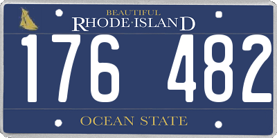 RI license plate 176482