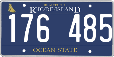 RI license plate 176485