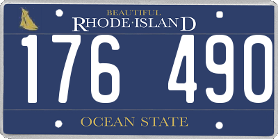 RI license plate 176490