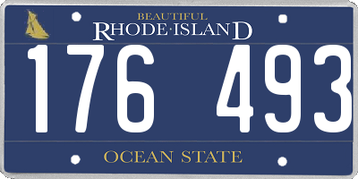 RI license plate 176493