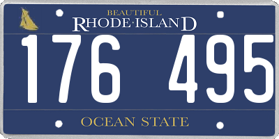 RI license plate 176495
