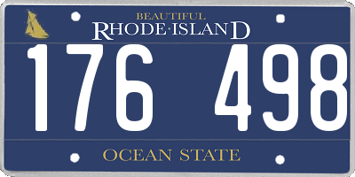 RI license plate 176498