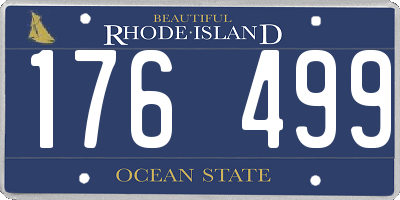 RI license plate 176499