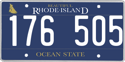 RI license plate 176505