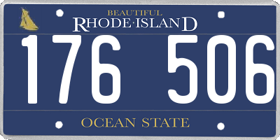 RI license plate 176506