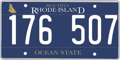 RI license plate 176507