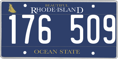 RI license plate 176509