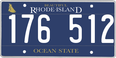 RI license plate 176512