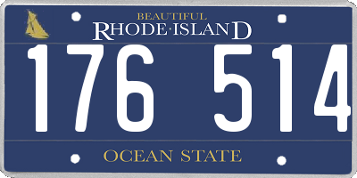 RI license plate 176514