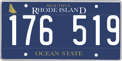 RI license plate 176519