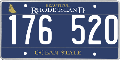 RI license plate 176520