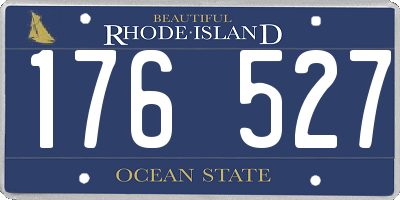 RI license plate 176527