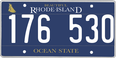 RI license plate 176530