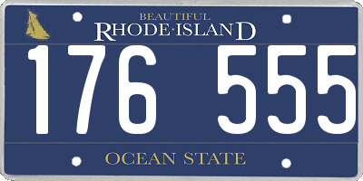 RI license plate 176555