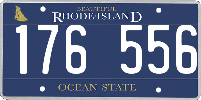 RI license plate 176556