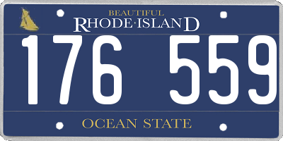 RI license plate 176559
