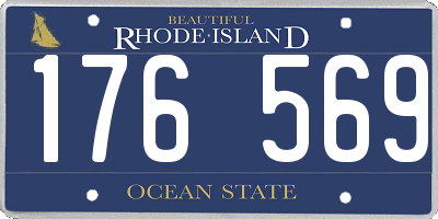 RI license plate 176569