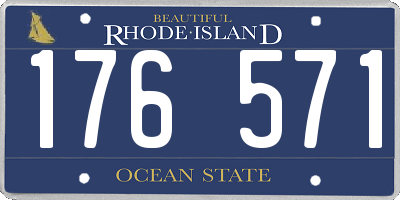 RI license plate 176571
