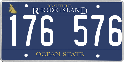 RI license plate 176576