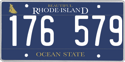 RI license plate 176579