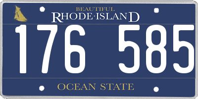 RI license plate 176585