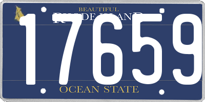 RI license plate 17659