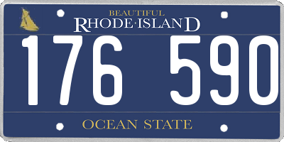 RI license plate 176590